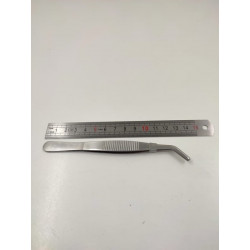 Pinzas médicas punta curva 14 cm.comozeta